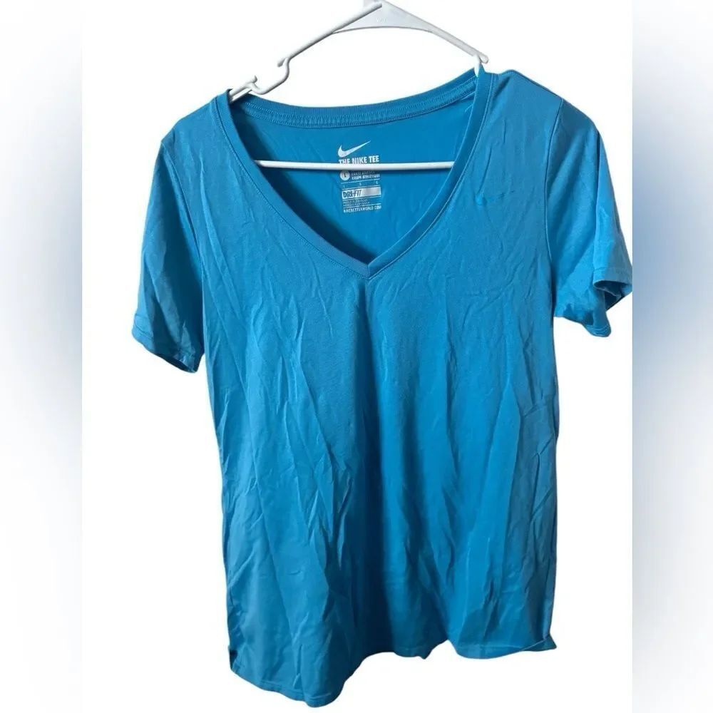 Nike Blue Dri Fit Active Tee Size Large